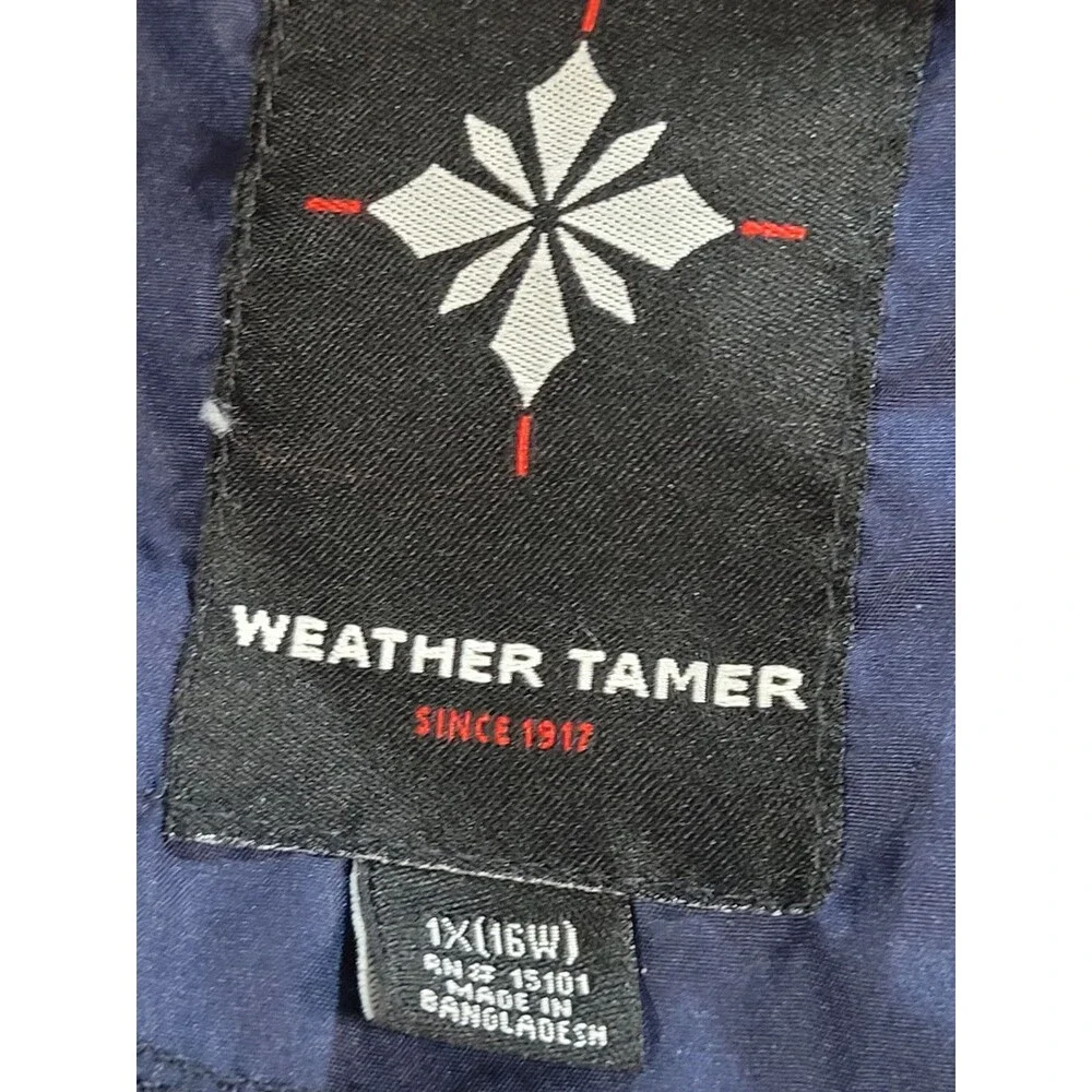 Weather tamer size 1x16w windbreaker rain jacket.   #CT